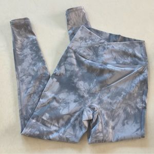 Kamo Kitness Criss Cross Luna Leggings - Smoke Tie Dye